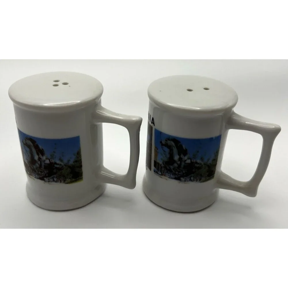 Vintage Salt and Pepper Shakers California Ceramic Souvenirs